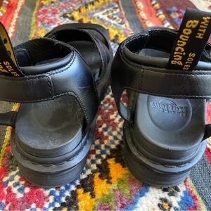 Dr. Martens Black Blair Leather Sandals